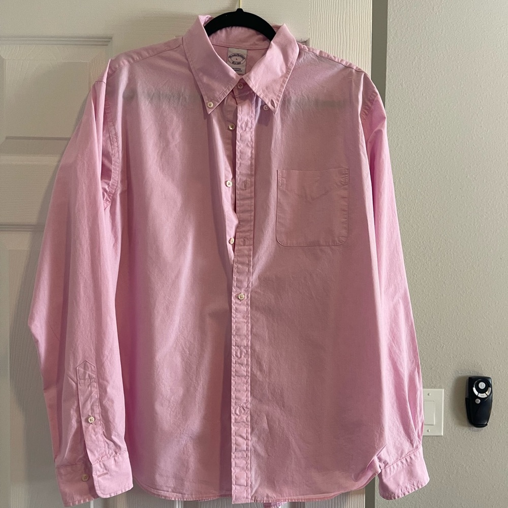 Brooks Brothers pink blouse